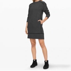 Lululemon Athletica Charcoal Long Sleeve Dress